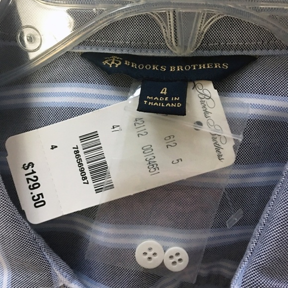 Brooks Brothers Shirt Dress Full Button Front Classic Stripe with Pockets & Belt - Picture 11 of 15